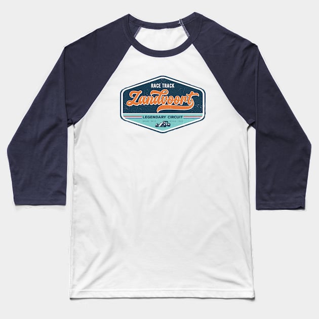 Zandvoort Racing Badge Baseball T-Shirt by Numero14